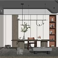 Modern study 3d model