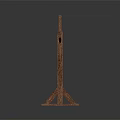 Hanging Decorative Blackboard Easel with Wooden Stand and Smooth Writing Surface
