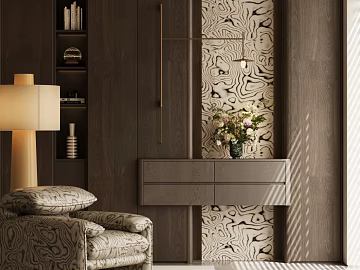 Modern Italian Entrance End View Platform Entrance Middle Style Decorative Entrance Sea Style Entrance Cabinet Retro Style Entrance Ornaments Functional Entrance Cabinet (ID:ggach500248)