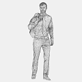 Modern man model 3d model