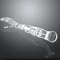 Futuristic Bionic Mechanical Arm With Biological Structure Design And Grid Pattern Details 3d model