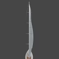 Elegant Wooden Sailing Boat With White Sails Wooden Deck And Cabin