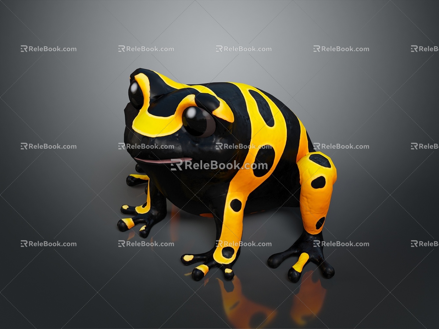 Frog Frog Frog Class Poison Frog Game Frog Reptile Cold Blooded Animal Reptile Class 3d model