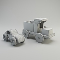 Wooden toys 3d model