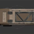 Modern Bullet Box Automatic Rifle Bullet Box Bullet Pistol Bullet 3d model