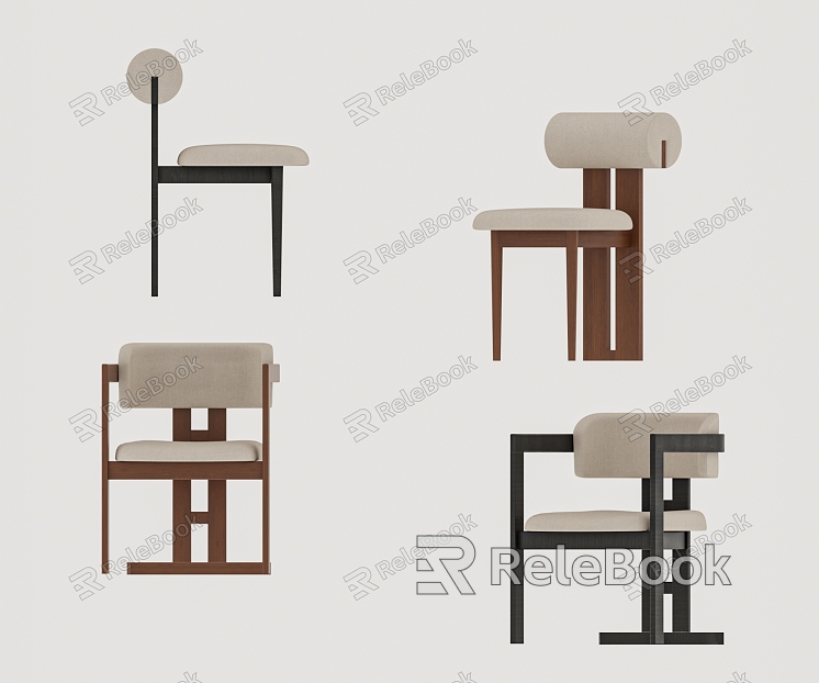 Middle Style Chair Dining Chair model