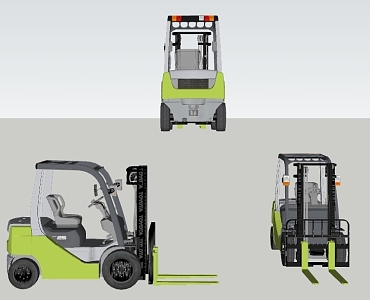 Forklift truck trolley 3d model