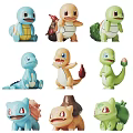 Cute Pokemon Starter Character Dolls With Different Colors And Collectible Designs