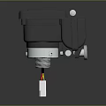 Industrial Electrical Connector With Gray Housing White Plug And Colored Wires