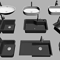 Various Kitchen Sinks With Different Bowl Designs And Shapes For Home Use