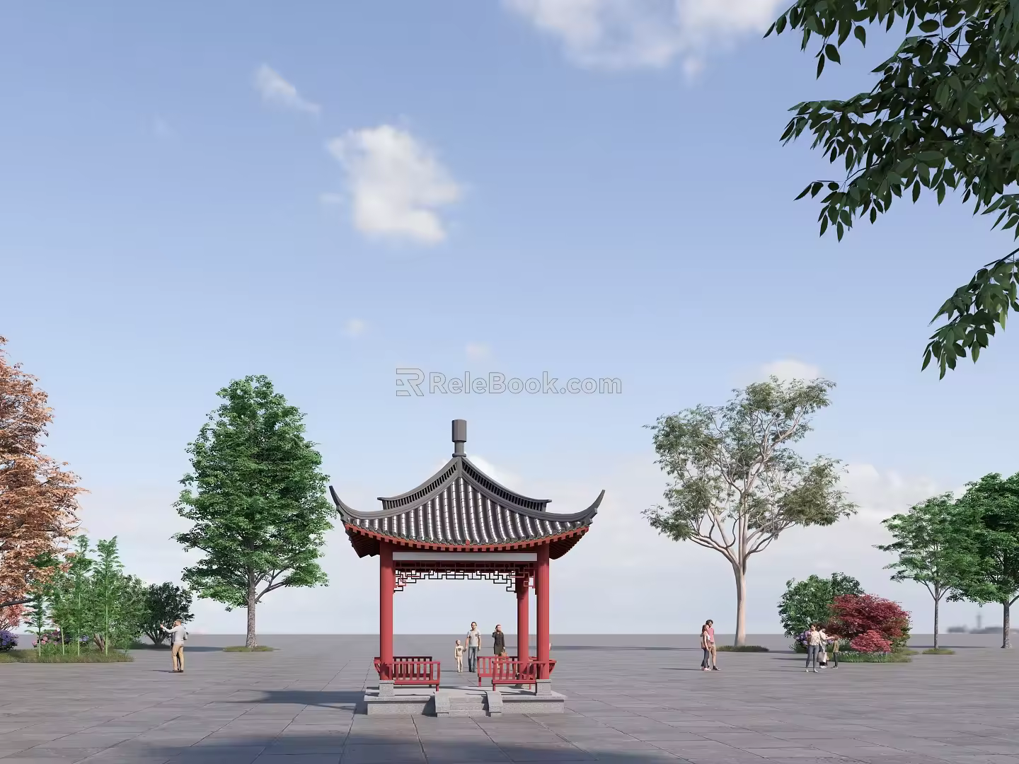Chinese-style pavilion 3d model