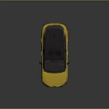 Yellow Modern SUV With Black Roof Sleek Exterior And Alloy Wheels