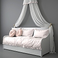 Fabric Princess Bed 3d model