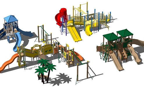 Modern Amusement Equipment Children's Slide Amusement Equipment 3d model