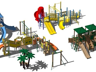 Modern Amusement Equipment Children's Slide Amusement Equipment 3d model