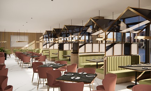 Modern Restaurant 3d model