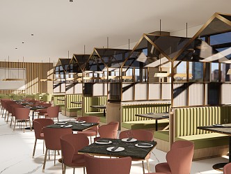 Modern Restaurant 3d model