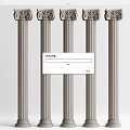 European Roman Column 3d model