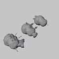 asteroid station 3d model