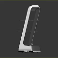 Modern Storage Shelf Unit With Three Tiered Shelves And Sleek White Design