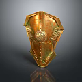 Medieval Shield Ancient Shield Defensive Weapon Ancient Shield Iron Shield Protective Shield Wooden Shield 3d model