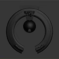 Orbital Space Station Design With Circular Ring And Central Spherical Module