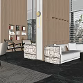 Sales Office Negotiation Area Reception Negotiation Area Rest Area 3d model