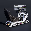 Racing Simulator Entertainment Equipment With Gaming Chair Steering Wheel Display Screen For Realistic Experience