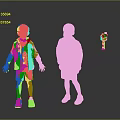 3D Character Models With Red Vest Brown Shirt Plaid Shorts And Camera Equipment