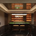 Elegant Modern KTV Interior With Spacious Comfortable Leather Sofas Glossy Marble Floor And Ambient Lighting