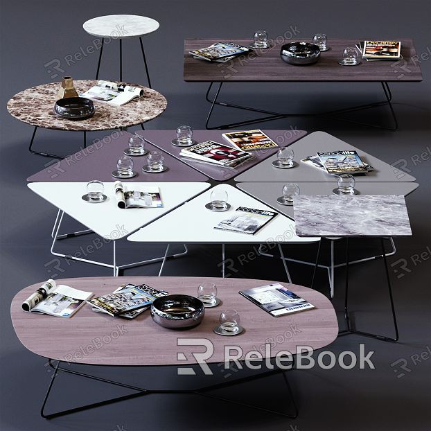 Modern coffee table coffee table combination model