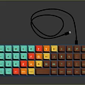 Colorful Keycaps RGB Backlit Mechanical Keyboard With Wired Connection And Modern Design