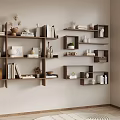 Nordic Style Bookshelf Storage Rack 3d model