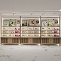 Modern Specialty Store Interior With Shelves Displaying Various Products And Lighting Fixtures