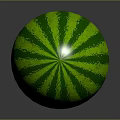 Fresh Juicy Watermelon With Green And Dark Green Stripes For Summer Snacks