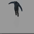 Blue Denim Shirt and Jeans Full Body Display with Open Arms Pose