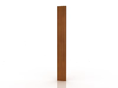 Elegant Brown Roman Column with Classic Design on White Background 3d model
