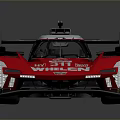 Pink And White Whelen 311 Prototype Race Car With Aerodynamic Design