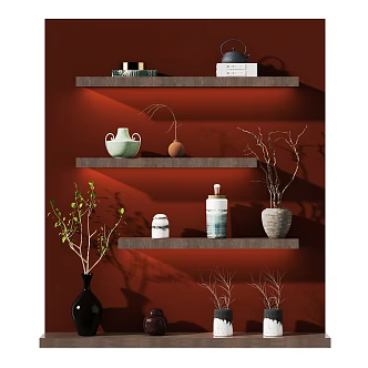 New Chinese style ornaments combination 3d model