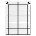 Middle style double door 3d model