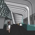 Elegant Front Desk Reception Area With Modern Lobby Glass Architecture And Marble Counter