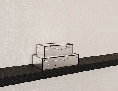 Box Metal Box Storage Box Jewelry Box Broken Metal Material 3d model