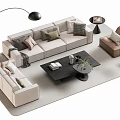 Sofa coffee table 3d model