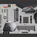 Modern Computer Motherboard Design with High Performance Heatsinks Advanced Power Delivery and Expansion Slots