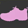Lightweight Gray Sports Shoes With Orange Sole And Comfortable Lace Up Design