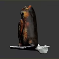 Unique Cat Shaped Decorative Figurine With Colorful Artistic Patterns And Heart Design