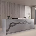 Elegant Kitchen Bar Counter With Sleek Design And Modern Decor Elements