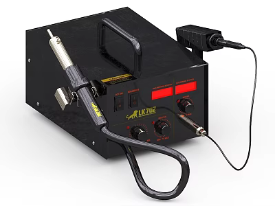 PROLINE Industrial Equipment With Black Body Digital Display Control Knobs And Handheld Tool 3d model