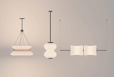 Modern living room chandelier 3d model