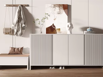 Modern shoe cabinet 3d model